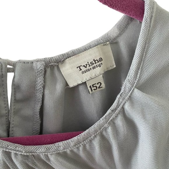 GIRL'S GRAY DRESS - Picture 2 of 6